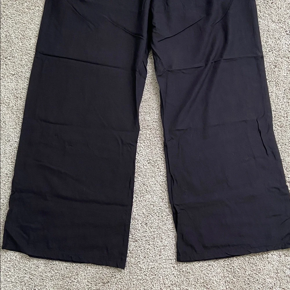 Lotus and Luna • Black Wide Leg Drawstring Pants
